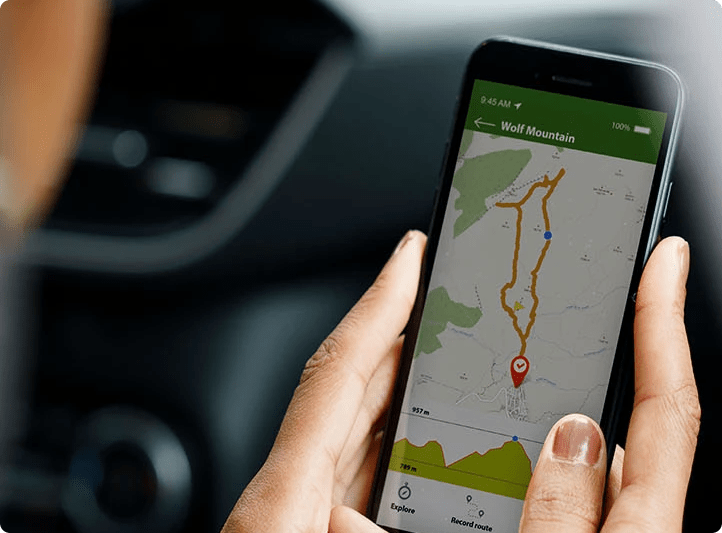 Rider App screens